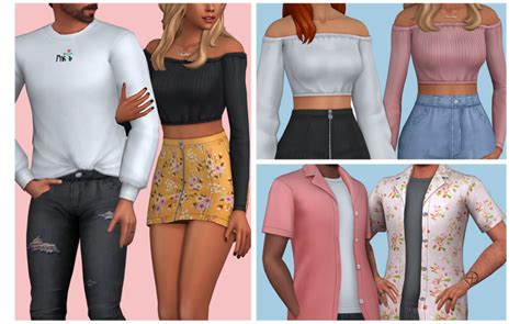 Even more graphic tees, but these have all the text in Simlish, for. . Sims 4 cc packs clothes